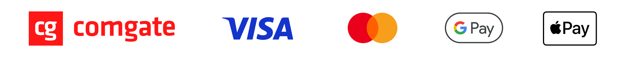 Online platby – Comgate, VISA, Mastercard